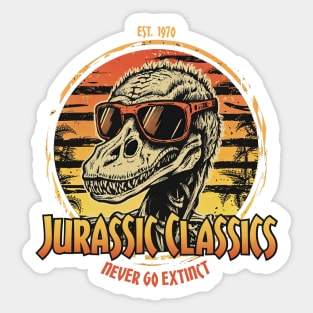 Dad Father: Jurassic Classics Never Go Extinct 70 Sticker